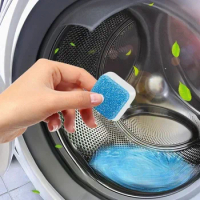 Bactericidal Stain Washing Remover Cleaner Tablets Creative Machine Cleaning Foam Washing 12 Tablets Machine Drum Practical