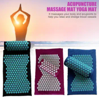 3pcs Relieve Stress Pain Spike Cushion Exerciser Equipments Gym Training Lotus Acupressure Massage Yoga Pillow Mat