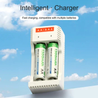 Smart Battery Charger 2/4/8 Slots Rechargeable No.5 No.7 AA/AAA Battery Charger 1.2V Nickel Hydrogen Cadmium Battery Charger