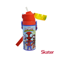 Skater 不鏽鋼保溫吸管水壺(400ml) 蜘蛛人Spidey