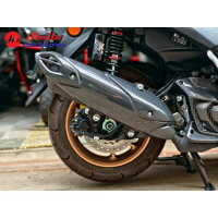 Turbo ครอบกันร้อนท่อ  New Namx 2025 ลายเคฟล่า ครอบท่อ ครอบทับของเดิม Nmax155 ท่อสูตร  gpracing สติกเ