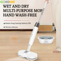 ECHOME Wireless Electric Mop with Bucket Handheld Mop Cleaning Floor Mops Home Washing and Sweeping Machine Automatic Cleaner