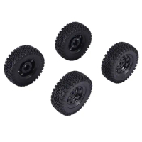 4PCS 1.55 Metal Beadlock Wheel Rim Tires Set for 1/10 RC Crawler Car Axial Jr 90069 D90 CC01 LC70 ,2