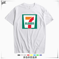 7-Eleven ร้านค้าแฟชั่น 7ELEVEN 7 11 ร้านแฟชั่นสำหรับปรับแต่งเสื้อยืดแขนสั้นสำหรับฤดูร้อน