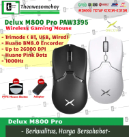 Delux M800 PRO PAW3395 Wireless Gaming Mouse Mirip Ajazz