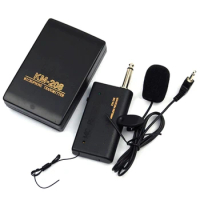 20m Effective Distance Remote Wireless Mic System Lavalier Lapel Clip Microphone FM Transmitter Receiver Mini Headset Microphone