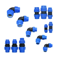 20mm/25mm/32mm/40mm/50mm PE Pipe Quick Connector 90 Degrees Elbow Reducing Fast Joint Plastic Fittings