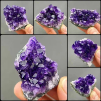 Amethyst Natural Stone Pink Purple Amethysts Crystals Cluster Druzy Geode Mineral Rock Healing Crystal Energy Wand Crafts