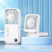 充電便攜風扇半導體制冷風扇掛脖小風扇手機支架桌面風扇