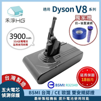 【禾淨家用HG】Dyson V8 DC8240 3900mAh 副廠吸塵器配件 鋰電池(前+後置濾網)