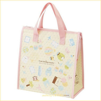 asdfkitty*日本san-x角落生物方型保冷手提袋-黃色-便當袋/購物袋-日本正版商品