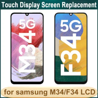 High quality AMOLED Display For Samsung M34 5G LCD Display Touch Screen Assembly For Samsung F34 5G LCD Display Repair parts
