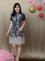 MATERNEL Baju busui Qipao dress batik IMLEK premium - bukaan busui kanan kiri