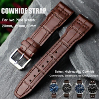 20mm 21mm 22mm Leather Watch Strap for IWC Pilot CLASSIC,SPITFIRE,LE PETIT PRINCE Watch Band Calf Genuine Bracelet WatchBand