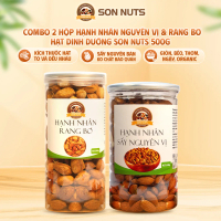 Combo 1kg Hạnh Nhân Đủ Vị, 1 Hạnh Nhân Rang Bơ + 1 Hạnh Nhân Nguyên Vị, Son Nuts - Ăn Vặt - Snack Fo