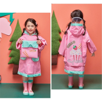 【韓國lemonkid】牛津布造型雨衣-粉色蛋糕