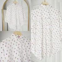 Atasan wanita/ blouse ORIGINAL ARABEL SHAKILA PLISKET BLOUSE OXALIS PUTIH