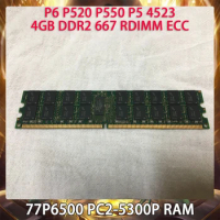 Server Memory 77P6500 PC2-5300P P6 P520 P550 P5 4523 4GB DDR2 667 RDIMM ECC RAM Works Perfectly Fast Ship High Quality