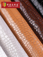 PU鱷魚紋皮革麵料 軟包沙發布料仿皮人造革皮料皮手工dy硬包