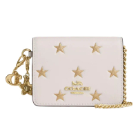 【COACH】斜背小廢包-期間限定禮盒版（星星/白）
