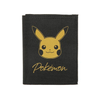 【POKEMON 精靈寶可夢】父親節禮物 母親節禮物 OUTDOOR寶可夢Pokemon-金典皮卡丘對折短夾(ODGO22S09BK)