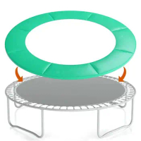 Trampoline Safety Pad Mat Accessories Trampoline Safety Pad Round Spring Protection Cover Waterproof Pad 6ft/8ft/10ft Green