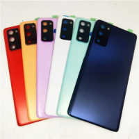 For Samsung Galaxy S20 FE Battery Back Cover Panel Housing Case S20FE Rear Door Adhesive With Camera Lens Replace