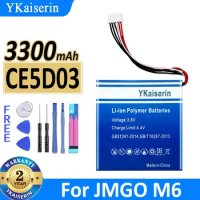 YKaiserin 3300mAh Replacement Battery for JMGO M6 Projector CE5D03 Accumulator 6-wire Plug Batterie Bateria Warranty 2 Years