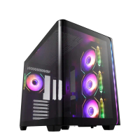 【FSP 全漢】M580-BA ATX 電腦機殼(黑色/支援背插式ATX)