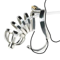 Stainless Steel Male Chastity Device Cock Cage Penis Cock Lock Chastity Belt C276 Metal Chastity Cage with Base Arc Ring Devices