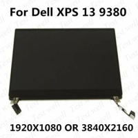 Original LCD Display Screen Touch Digitizer Replacement Full Assembly With Hinges 13.3"FHD UHD For Dell xps 13 9380 P82G P82G002