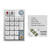 Motospeed Darmoshark K3 Pro Bluetooth Wireless Numeric Mechanical Numeric Keypad Hot Swap 19 Keys Numpad Keyboard For Laptop