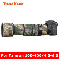 For Tamron SP 100-400mm F4.5-6.3 Di VC USD Waterproof Lens Camouflage Coat Rain Cover Lens Protective Case Nylon Guns Cloth