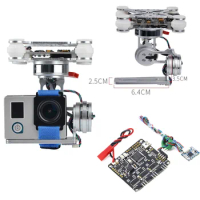 3-Axis Brushless Gimbal Camera Mount &amp; 32bit Storm32 Controller Broad For Gopro3/Gopro4/SJ4000/Xiaomi FPV Camera Drone Toys