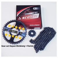 GEAR GIR PAKET RANTAI ORI SCOYCO MOTOR SUPRA/SUPRA LAMA/SUPRA X LAMA