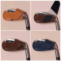 Portable Golf Cover PU Lightweight Golf Head Leather Cover Golf Accessoires for Golfers