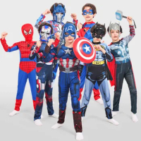 Children Fantasy Comic Movie Boy Avengers Muscle Super Hero Anime Party One Piece Halloween Cosplay Costume