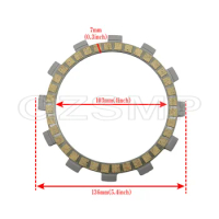 Motorcycle Clutch Friction Plate Kit For YAMAHA YZ125 E YZ125F YZ125 G/H/J/K/L/M/N/P/R/S/T/V/W/X/Y 1993-2018