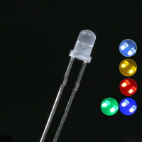 3MM 5MM 霧狀LED 白發紅翠綠藍黃白色發光二極管LED燈 高亮 燈珠