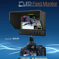 Lilliput 7" 663/S2 3G SDI Monitor 1280*800 IPS Panel LED Monitor HD Field Monitor HDMI-compatible SDI Monitor &amp; Aluminum Case
