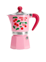 หม้อต้มกาแฟโมก้า ขนาด 3 ถ้วย รุ่น Rainbow Mercato Della Frutta Cherries สีชมพู