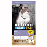 加拿大NUTRAM紐頓I17專業理想系列-室內化毛貓雞肉+燕麥 2kg(4.4lb)(NU-10287)(購買第二件贈送寵物零食x1包)