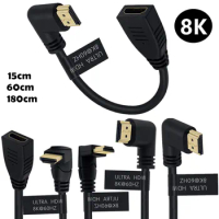 8K HDMI Extension Cable, 8K60 4K120 144Hz High Speed HDMI Extender Cord Male to Female Adapter Connector cable