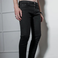 Oversized stretch black jeans slim slim cotton Pencil Pants chaps winter boot pants