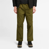 【Timberland 官方旗艦】男款橄欖綠色CORDURA R耐磨寬褲(A6Y72302)