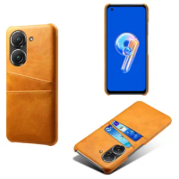 For ASUS Zenfone 9 10 Case Credit Card Vintage PU Leather Wallet Protective Cover with Card Slot capa for azus Zenfone 9 5G