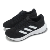 【adidas 愛迪達】慢跑鞋 Response Runner U 男鞋 女鞋 黑 白 入門款 緩衝 休閒 運動鞋 愛迪達(IH3579)