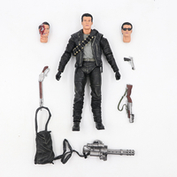 NECA Terminator T800 Arnold figurine model in a color with a cannon PVC Material toy figure