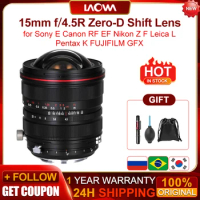 Venus Optics Laowa 15mm f/4.5R Zero-D Shift Lens for Sony E Canon RF EF Nikon Z F Leica L Pentax K FUJIFILM GFX