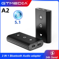 Bluetooth 5.1 Receiver Adapter Wireless Audio Adapter 3.5mm AV/AUX Jack For Car PC Headphone Reciever Handsfree Support TF Card